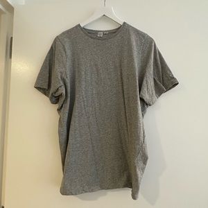 Toteme Oversized Cotton Tee Marled Gray XXS